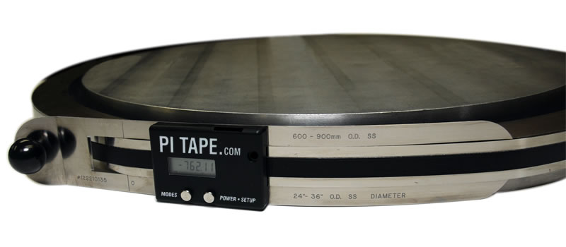 Pi Tape digital tape for diameter or circumference, in millimeters