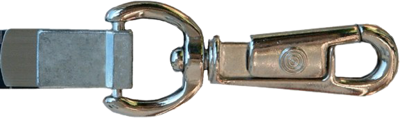 Richter - Nickel plated swivel hook with clasp